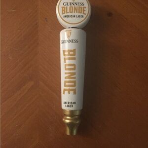 Guinness Blonde Tap Handle - White and Gold